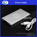 Aluminum Surface LED Torch Power Bank 4000mAh For Laptop PC Computer